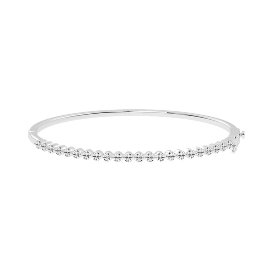 Lira Bar Setting Round Cut Kada Lab Diamond Bracelet