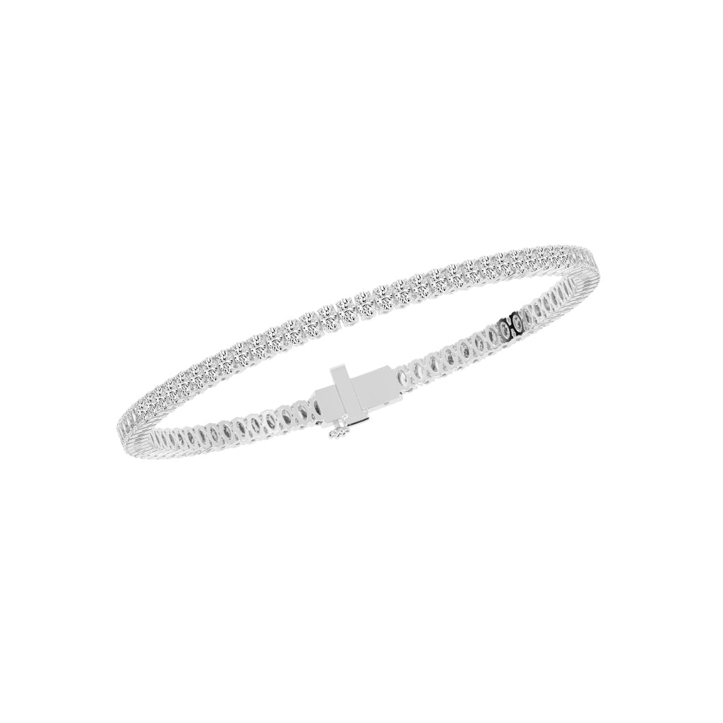 Calista Consistent Setting Oval Cut Tennis Lab Diamond Bracelet