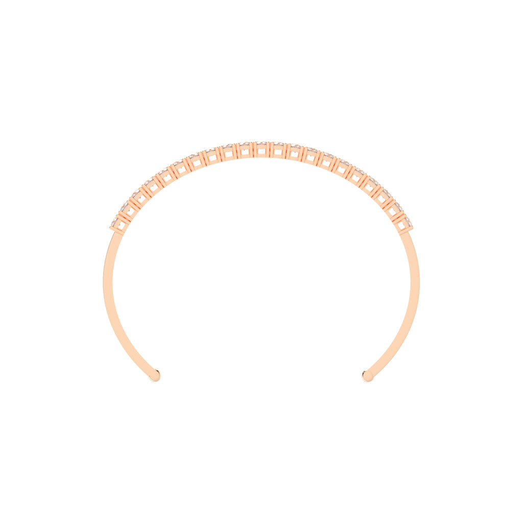 Freya Adjustable Round Cut Kada Lab Diamond Bracelet