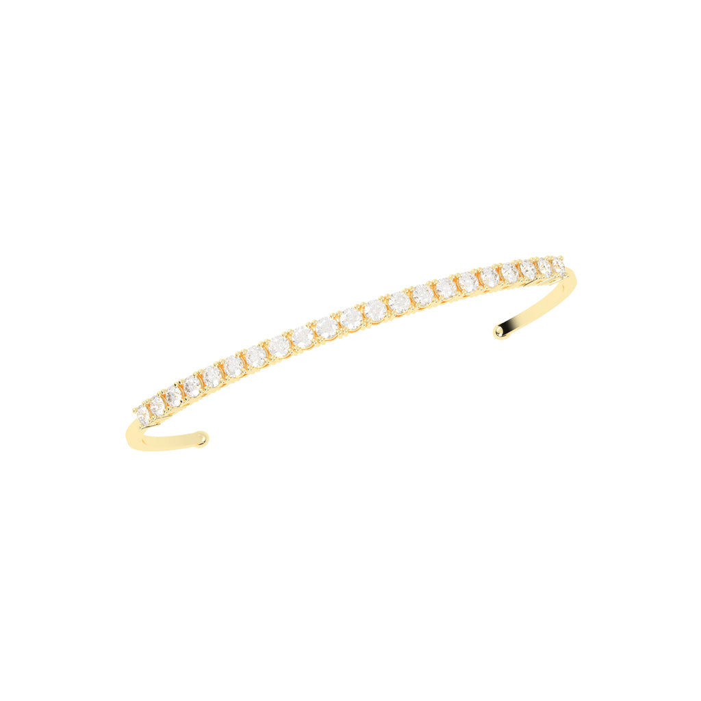 Freya Adjustable Round Cut Kada Lab Diamond Bracelet