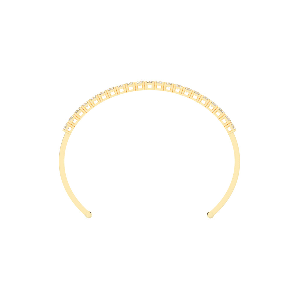 Freya Adjustable Round Cut Kada Lab Diamond Bracelet