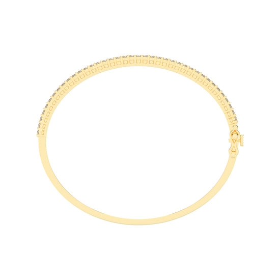 Mylia Three Row Emerald Cut Fancy Lab Diamond Bracelet