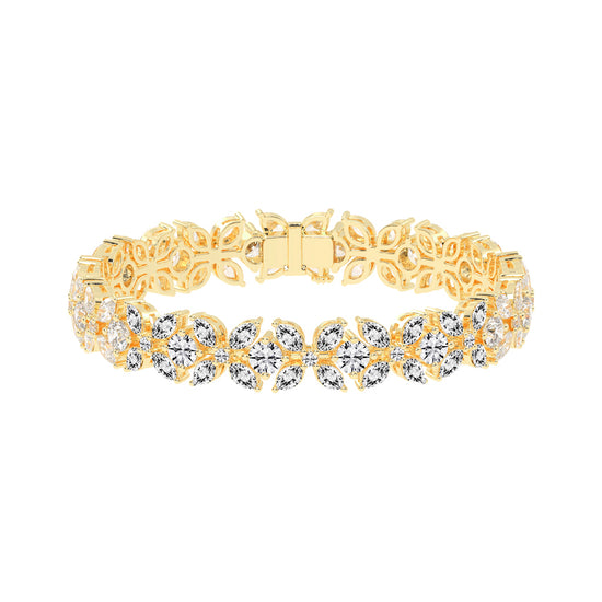 Halcyon Floral Fancy Lab Diamond Bracelet