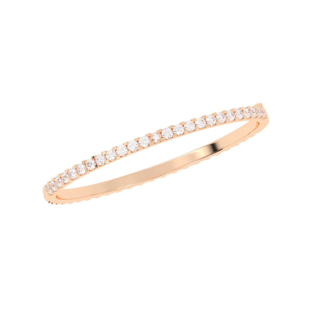 Irena Shared Setting Round Cut Kada Lab Diamond Bracelet