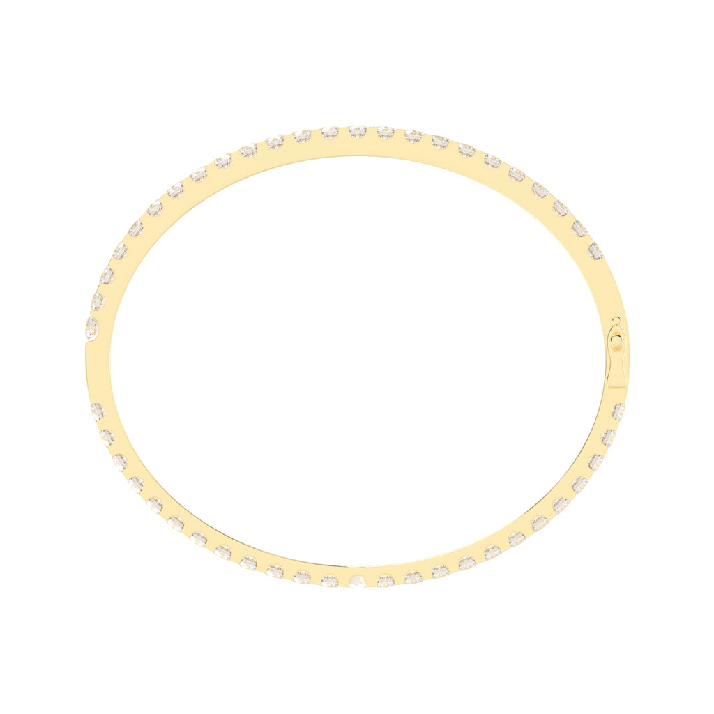 Irena Shared Setting Round Cut Kada Lab Diamond Bracelet