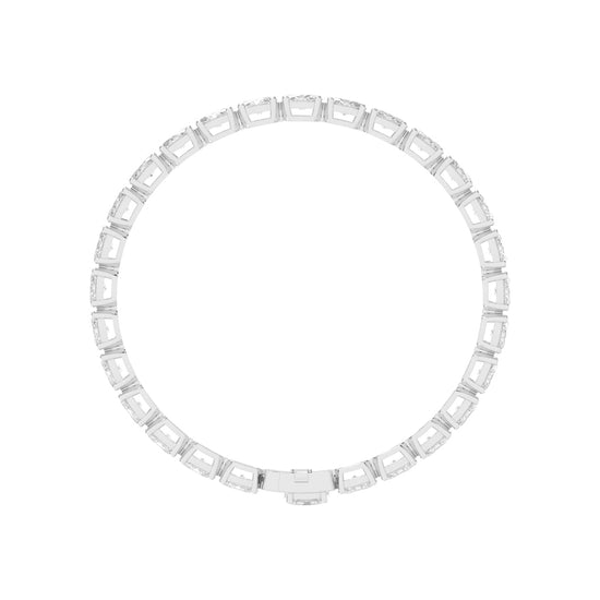 Avari Shared Setting Oval Cut Tennis Lab Diamond Bracelet