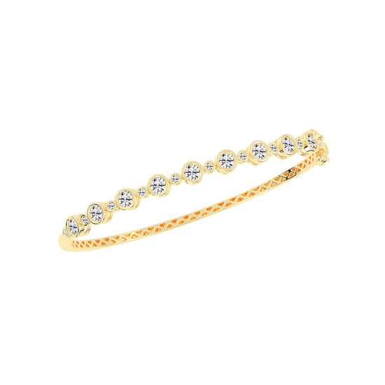 Kaela Bezel Setting Round Kada Lab Diamond Bracelet