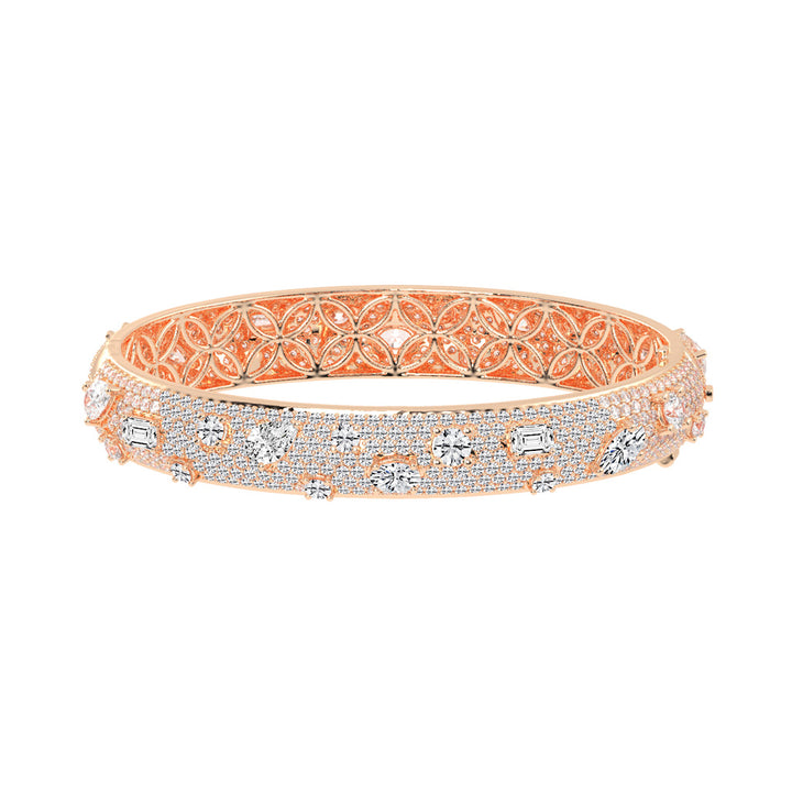 Opulent Mosaic Multi-Cut Diamond Statement Bracelet