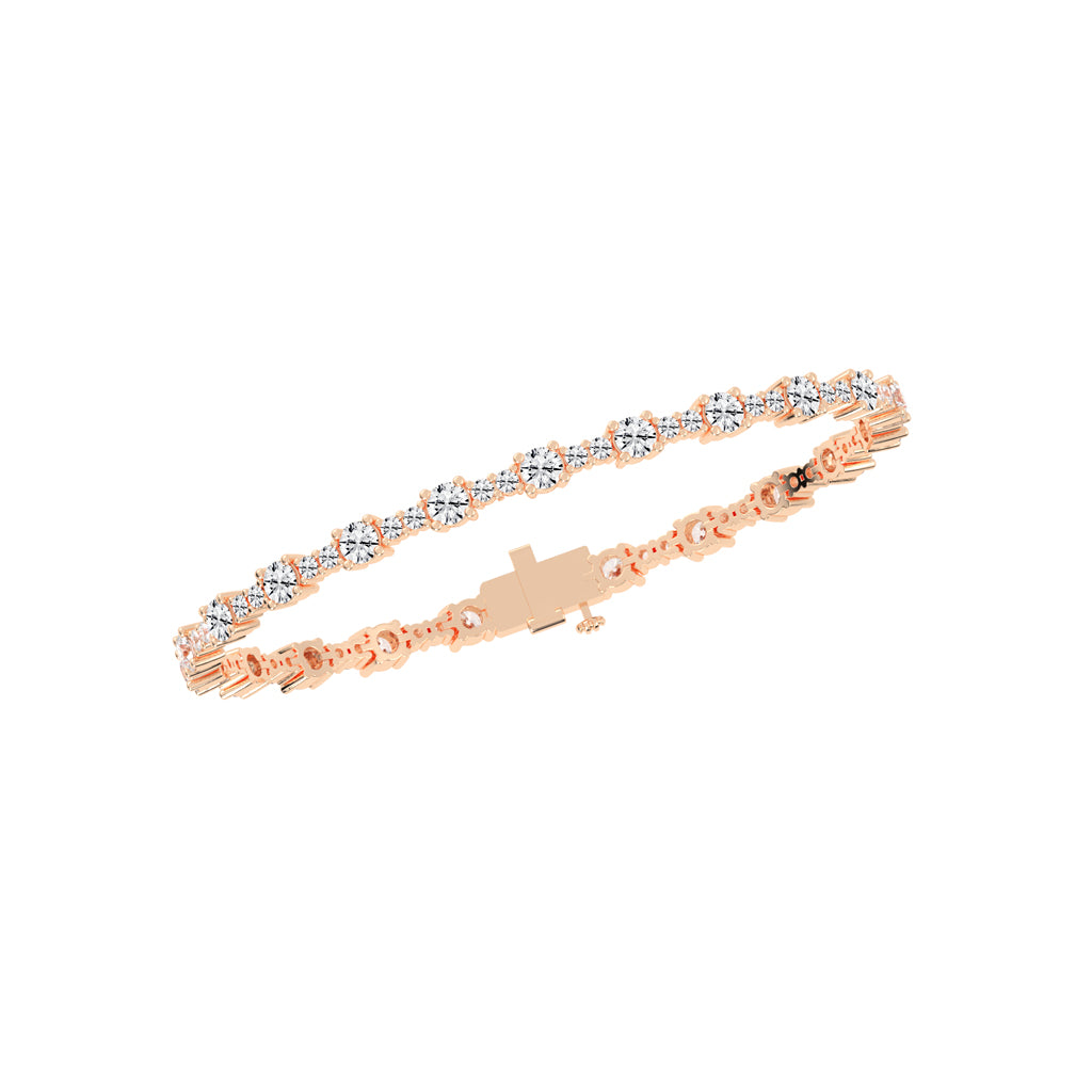 Fionna Round Cut Tennis Lab Diamond Bracelet