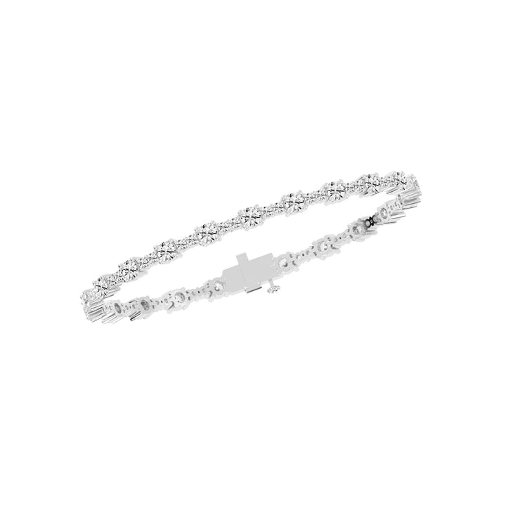 Fionna Round Cut Tennis Lab Diamond Bracelet