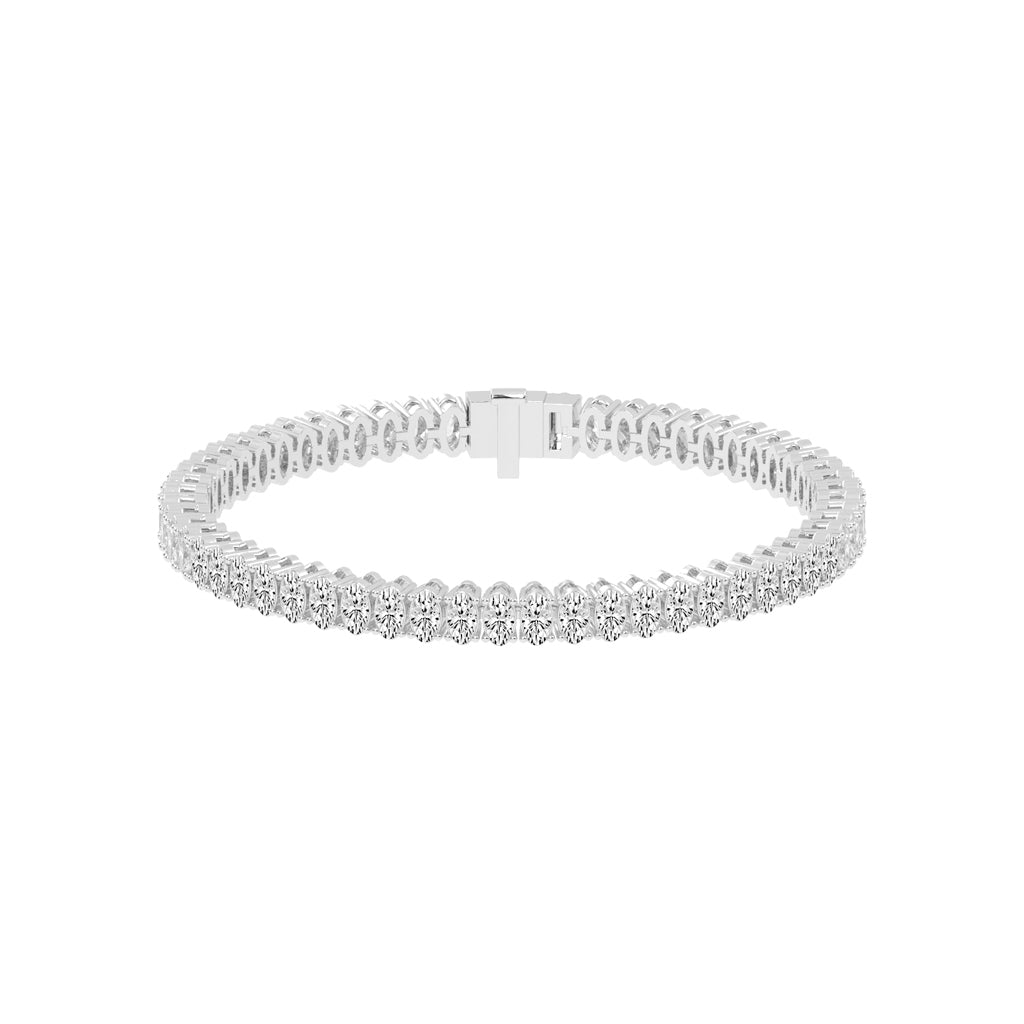 Lysandra Oval Cut Tennis Lab Diamond Bracelet