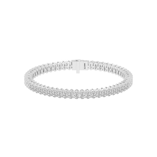 Lysandra Oval Cut Tennis Lab Diamond Bracelet