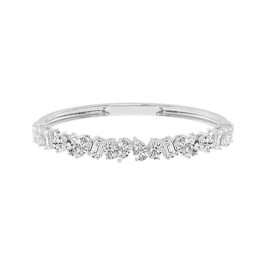 Evra Miracle Setting Kada Lab Diamond Bracelet