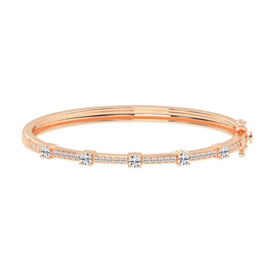 Starlight Path Diamond Bangle Bracelet