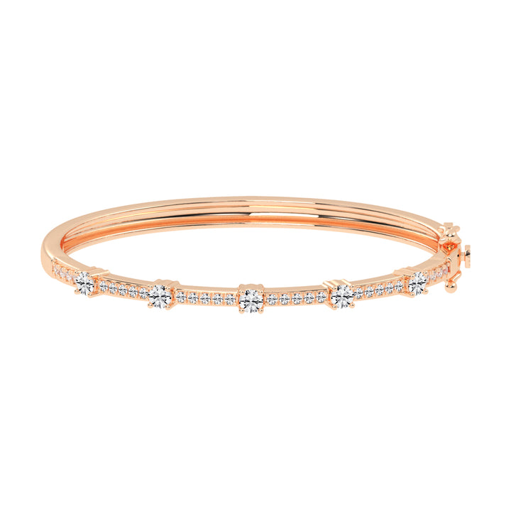 Starlight Path Diamond Bangle Bracelet