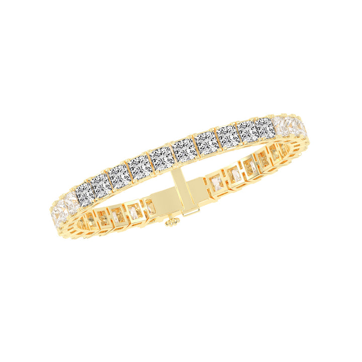 Precision Pave Square Diamond Bracelet