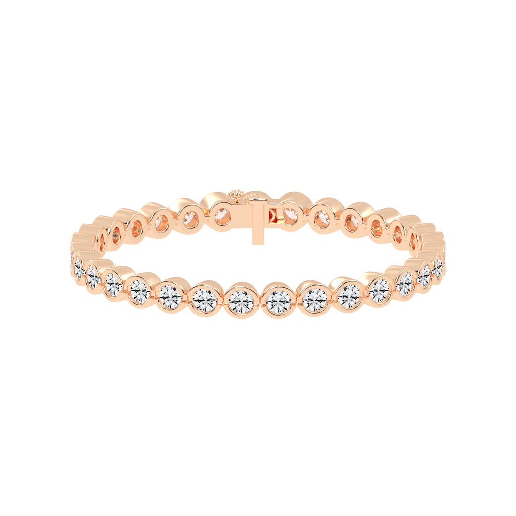 Orbital Sparkle Diamond Link Bracelet