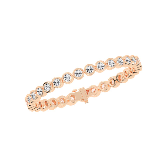 Orbital Sparkle Diamond Link Bracelet