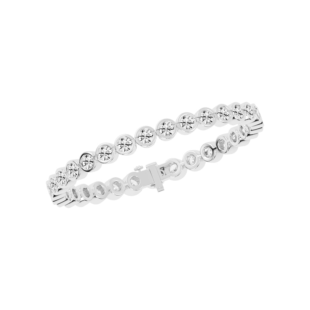 Orbital Sparkle Diamond Link Bracelet