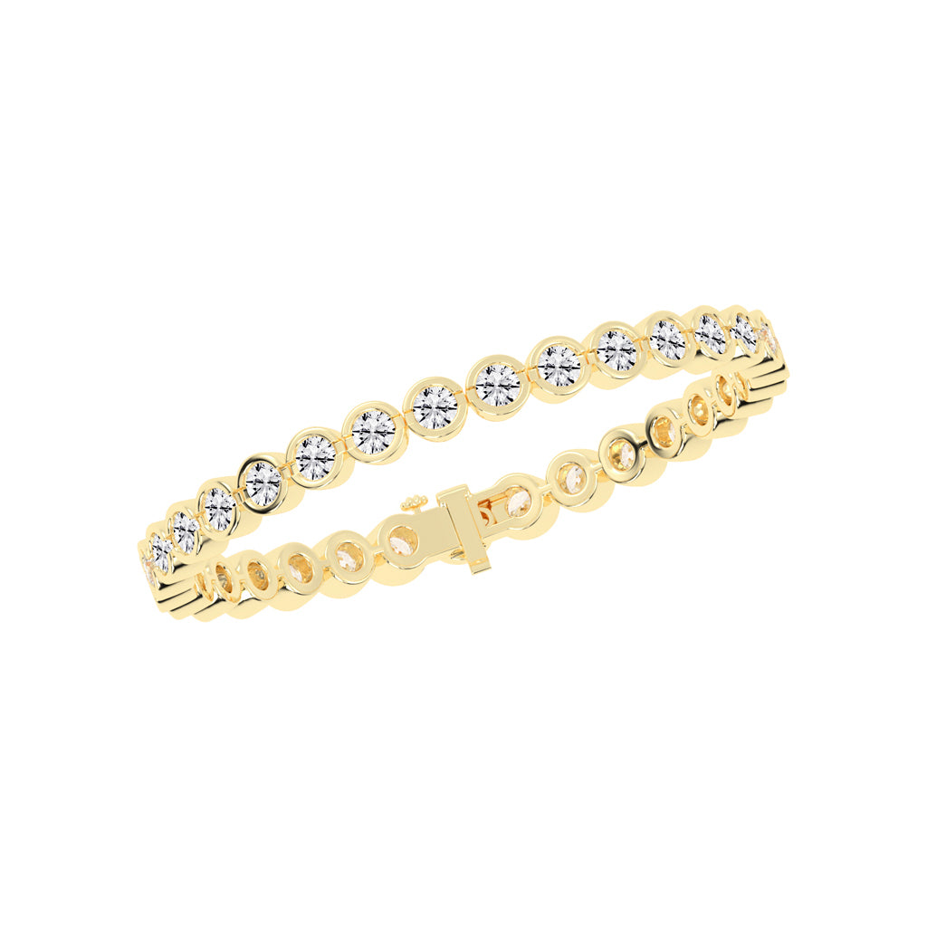 Orbital Sparkle Diamond Link Bracelet