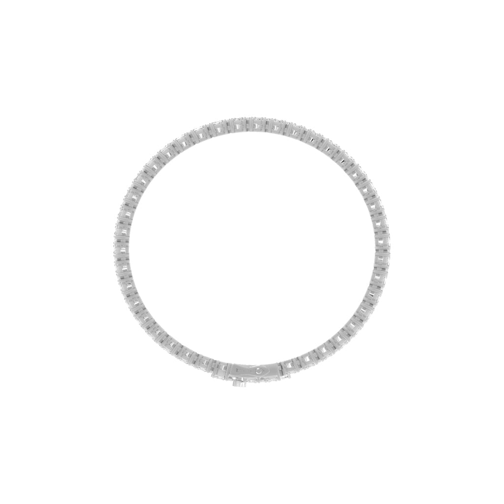 Architectural Gleam Emerald-Cut Diamond Bracelet