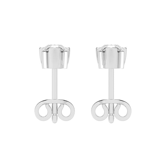 Timeless Elegance Pear Solitaire Diamond Studs
