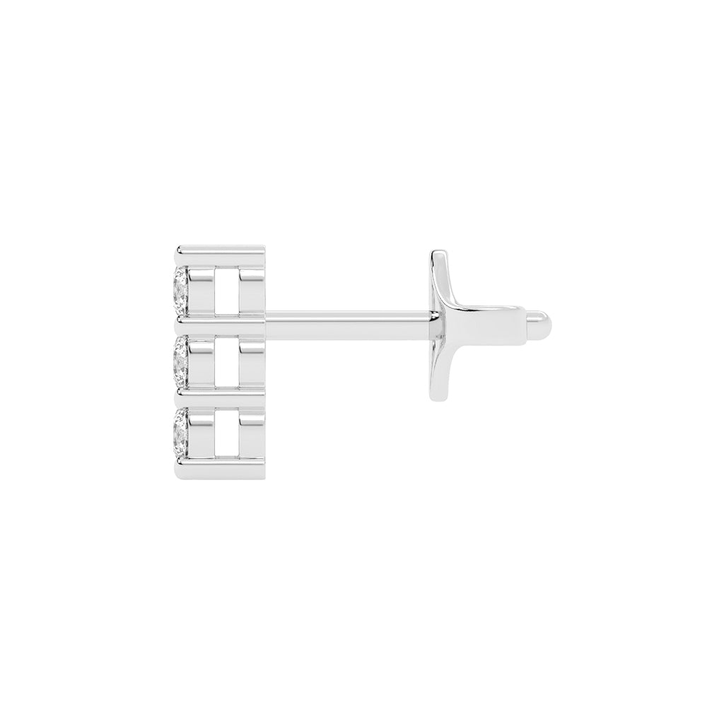 Celestial Triple Gemstone Studs