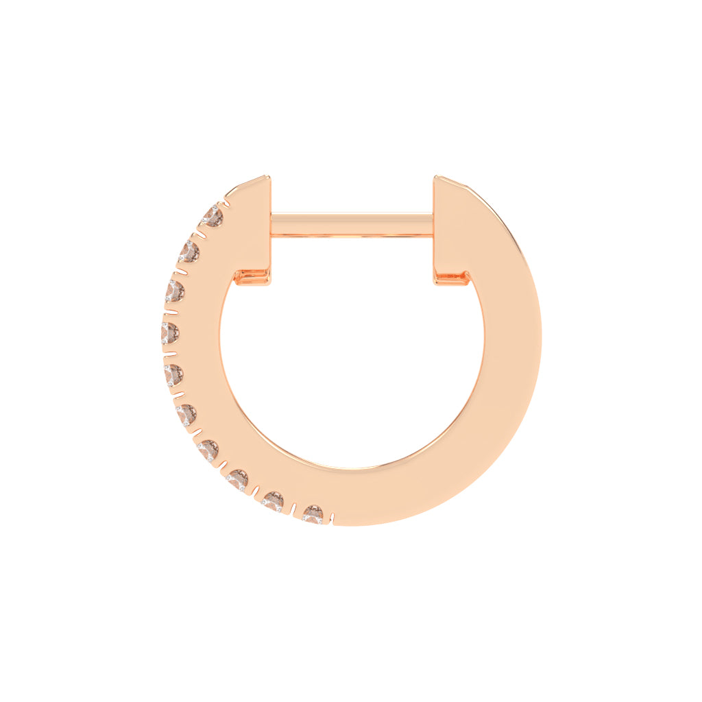 Multi-Row Pave Hoop Earrings