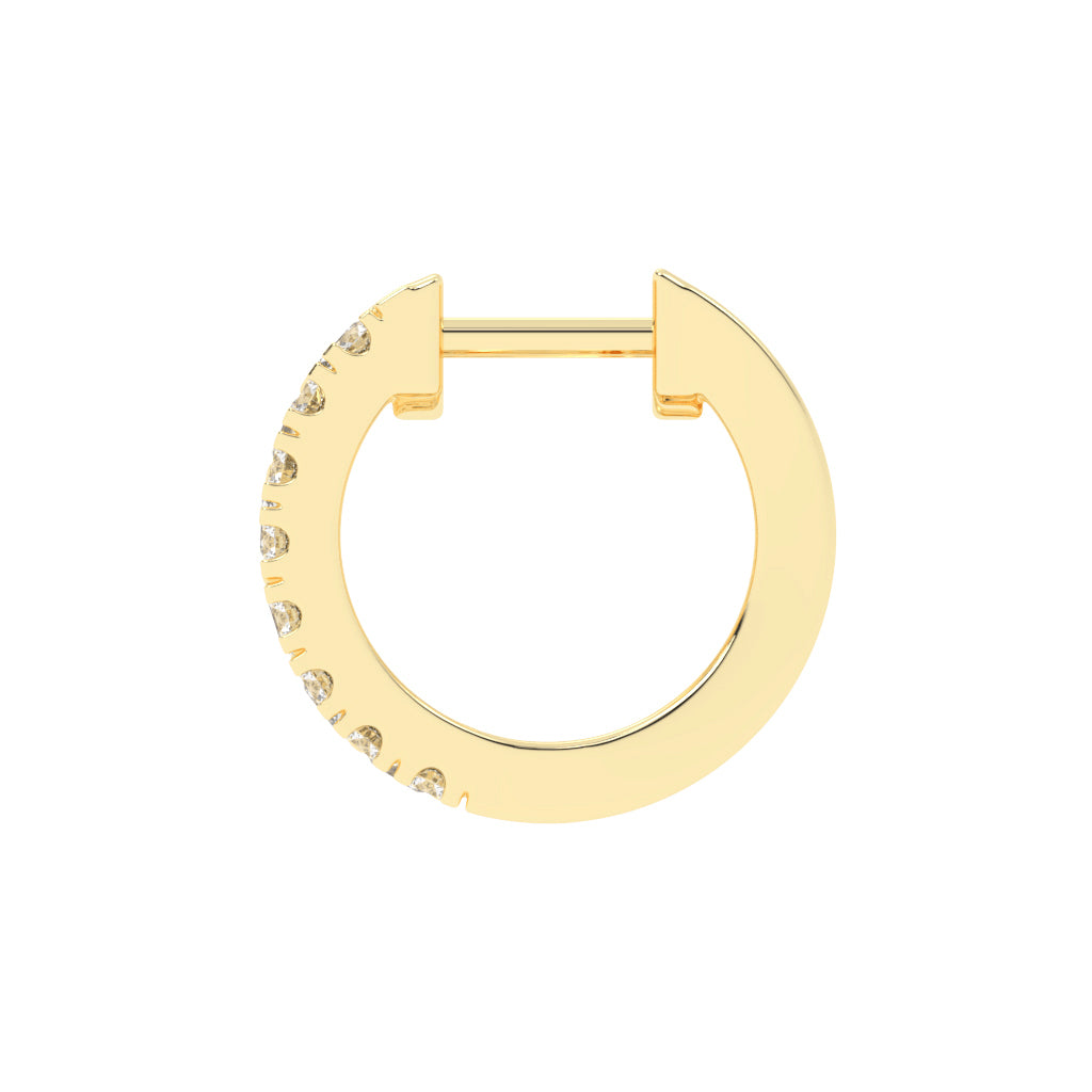 Multi-Row Princess Cut Hoop Earrings