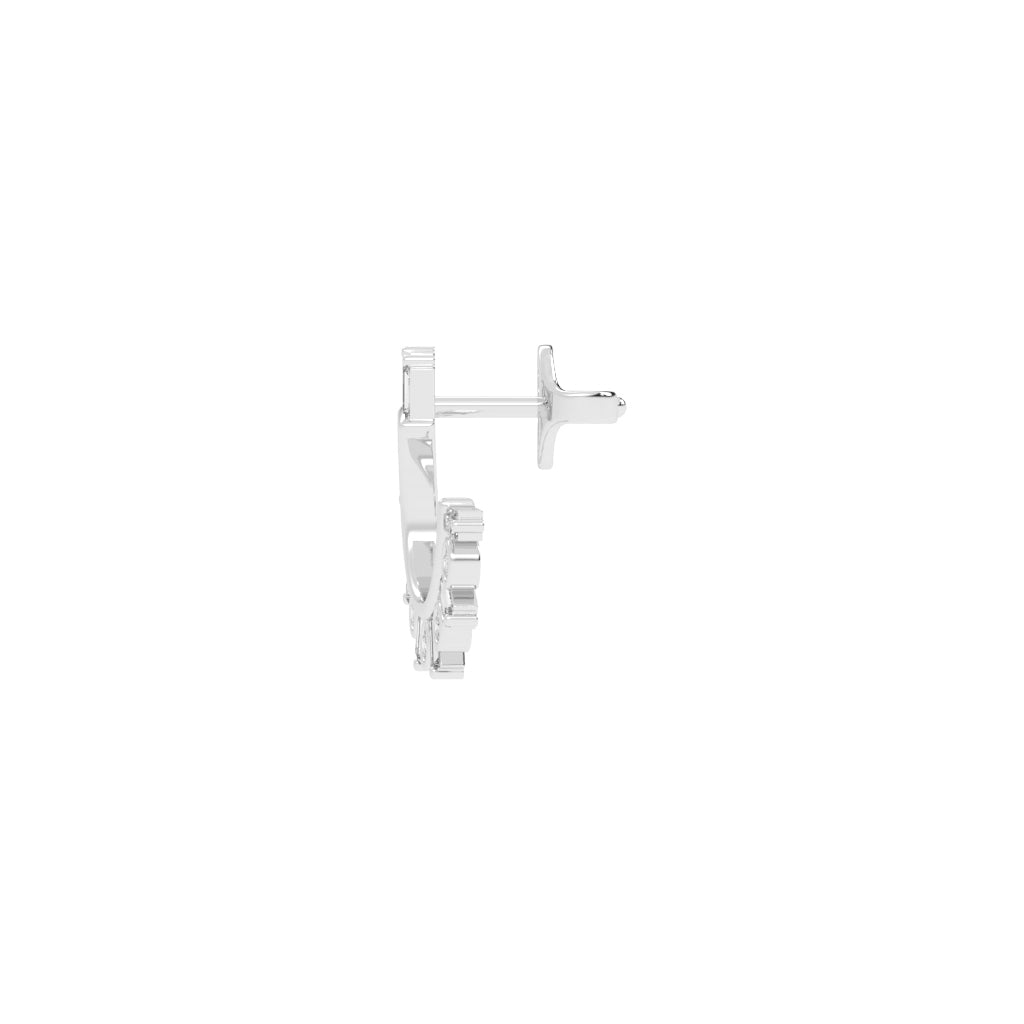 Radiant Arc Mixed-Cut Earrings