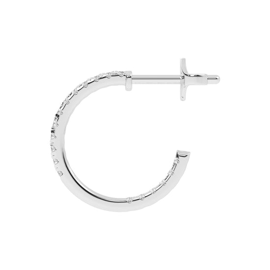 Radiant Embrace Diamond Micro-Pavé Hoops