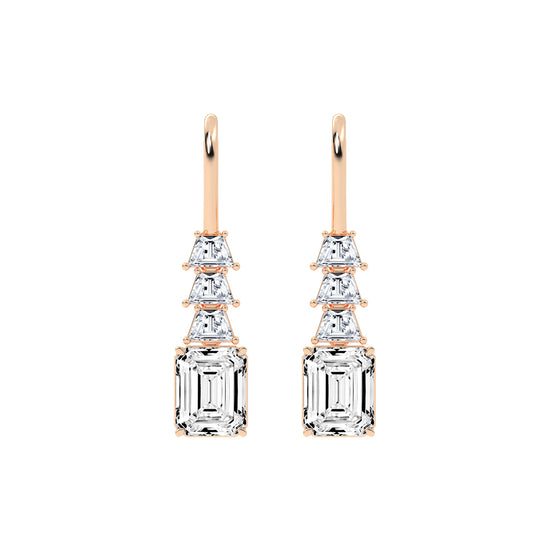 Regal Ascend Emerald Dangle Earrings