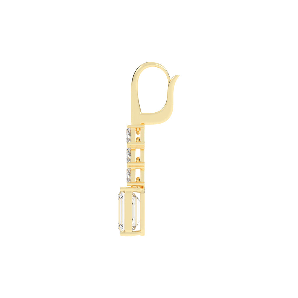 Regal Ascend Emerald Dangle Earrings
