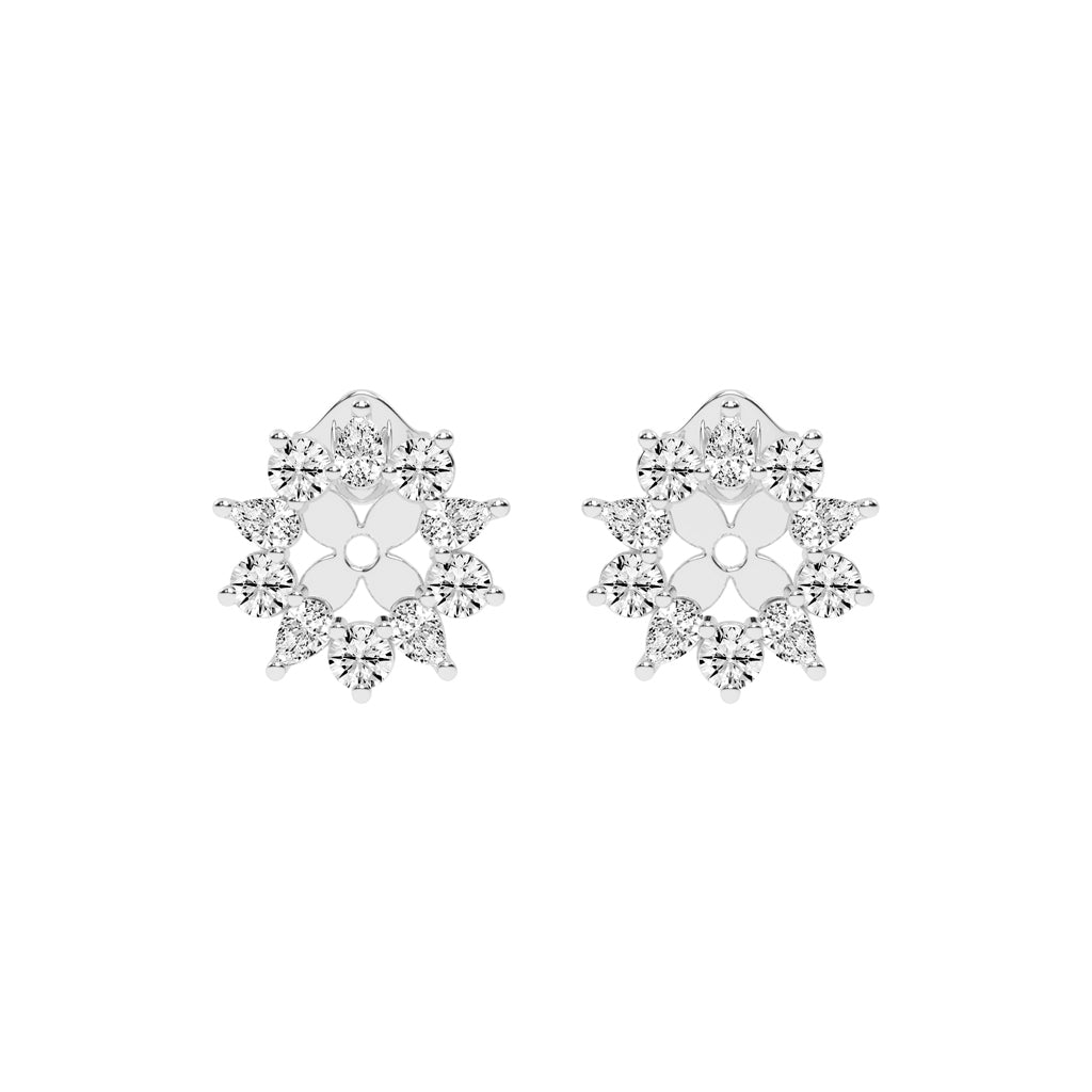 Blossom Radiance Diamond Stud Earrings
