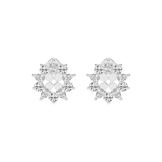 Blossom Radiance Diamond Stud Earrings