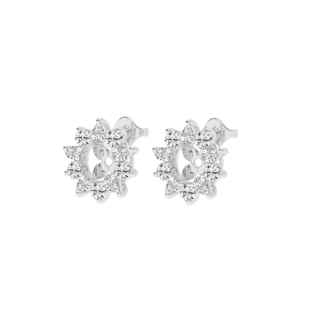 Blossom Radiance Diamond Stud Earrings