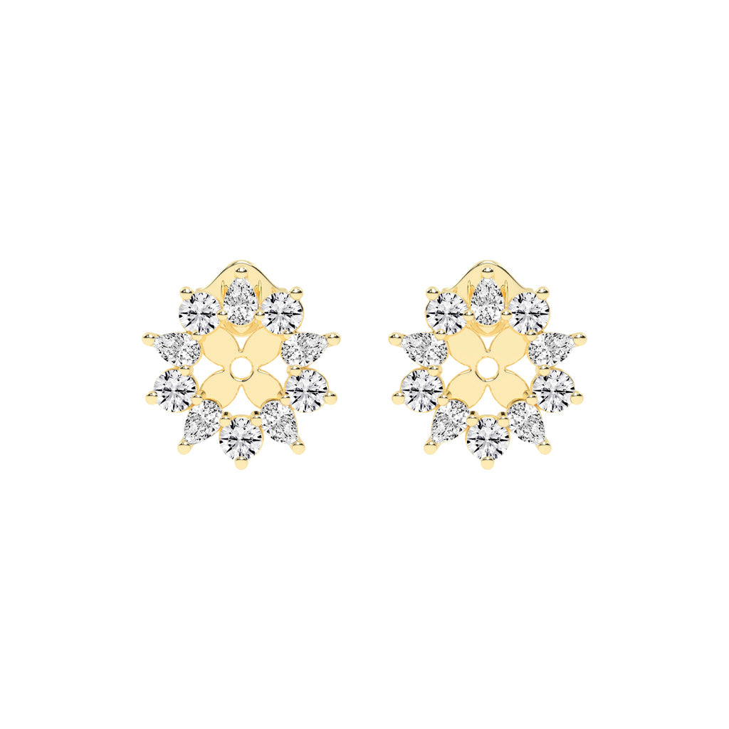 Blossom Radiance Diamond Stud Earrings