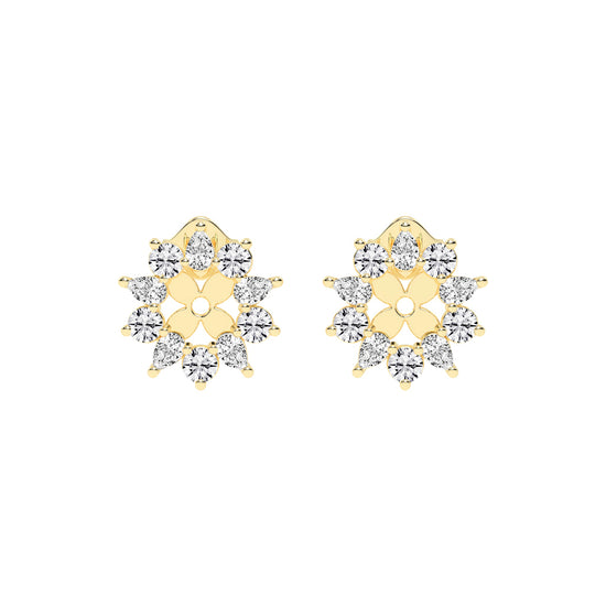 Blossom Radiance Diamond Stud Earrings