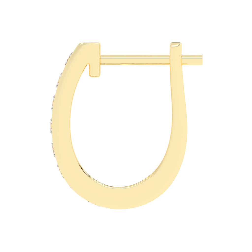 Regal Princess Cut Diamond Bar Earrings