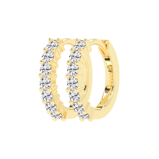 Timeless Row Diamond Bar Earrings