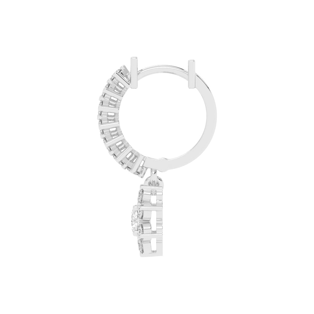 Blossom Radiant Diamond  Earrings