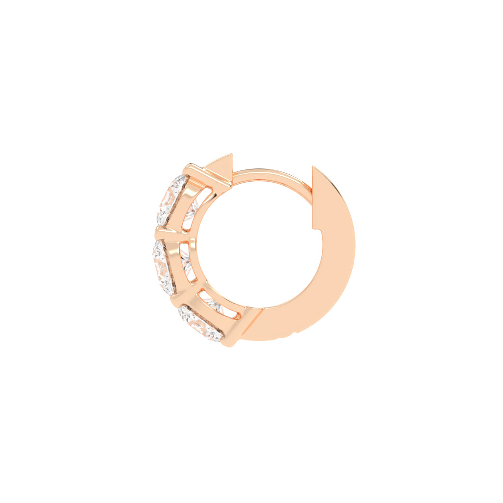 Trio Gleam Diamond Stud Earrings