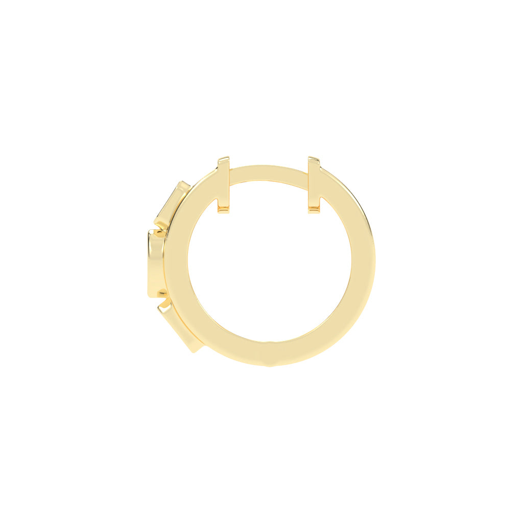 Mixed-Cut Diamond Essence Bar Earrings