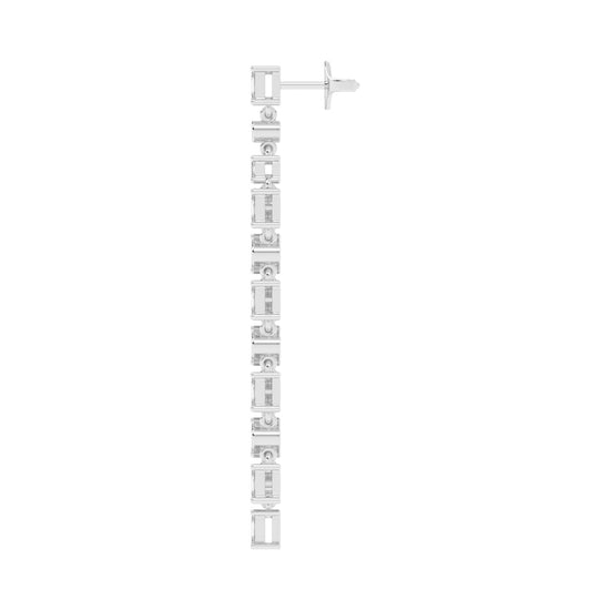 Regal Fringe Diamond Dangles Earrings
