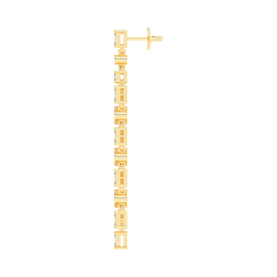 Regal Fringe Diamond Dangles Earrings