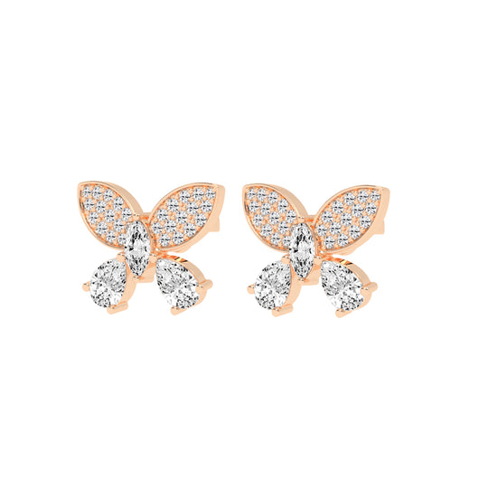 Enchanted Flutter Diamond Stud Earrings