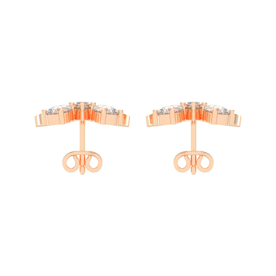 Enchanted Flutter Diamond Stud Earrings