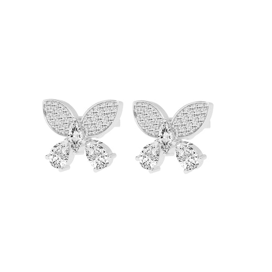 Enchanted Flutter Diamond Stud Earrings