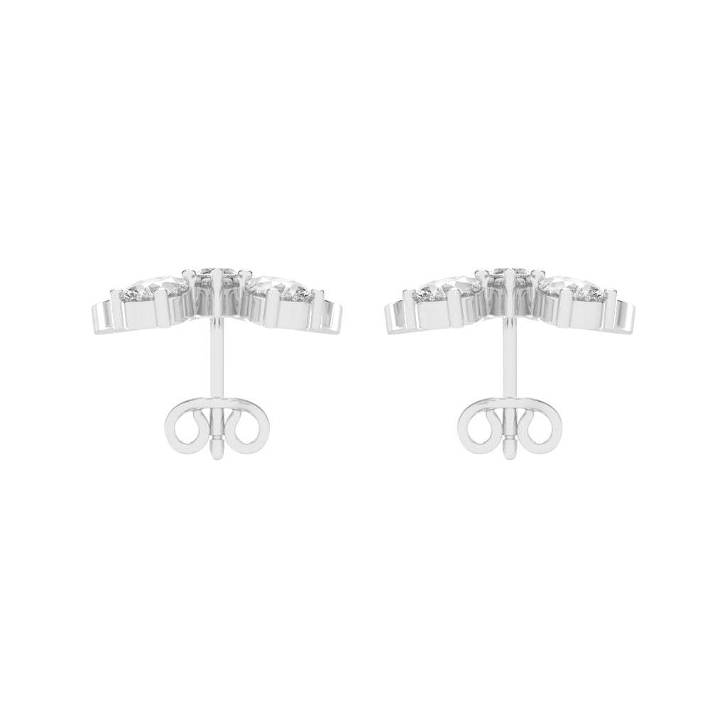 Enchanted Flutter Diamond Stud Earrings