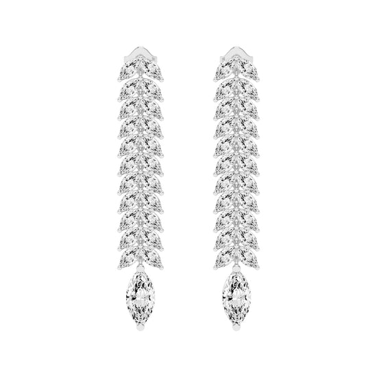 Cascading Marquise Shimmer Earrings